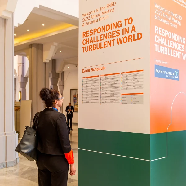 divers supports signalétique palais des congrès marrakech