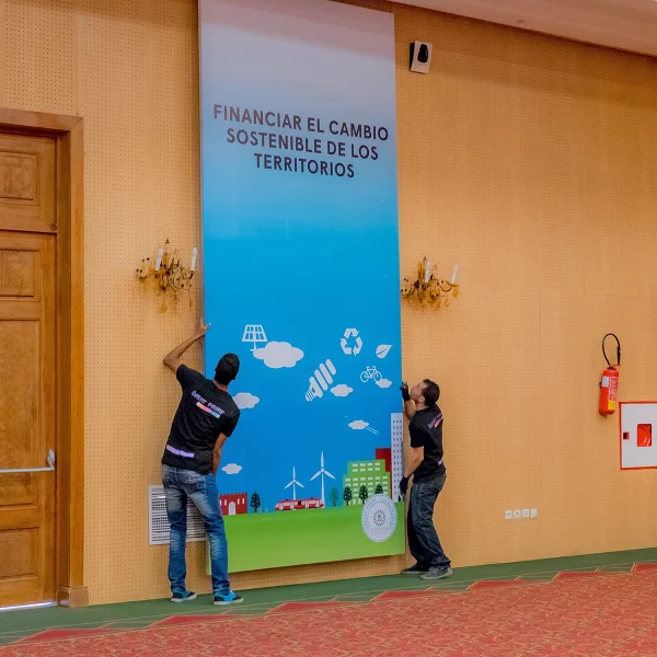 installation et pose divers supports publicitaires palmeraie