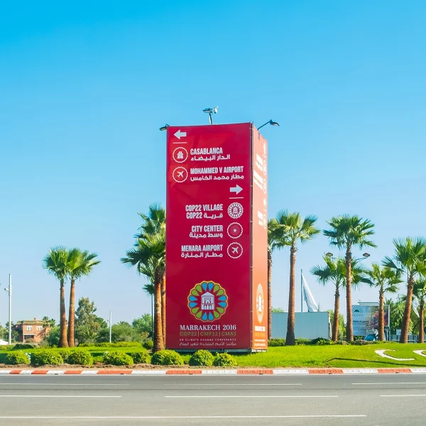 pont cop22 aéroport marrakech