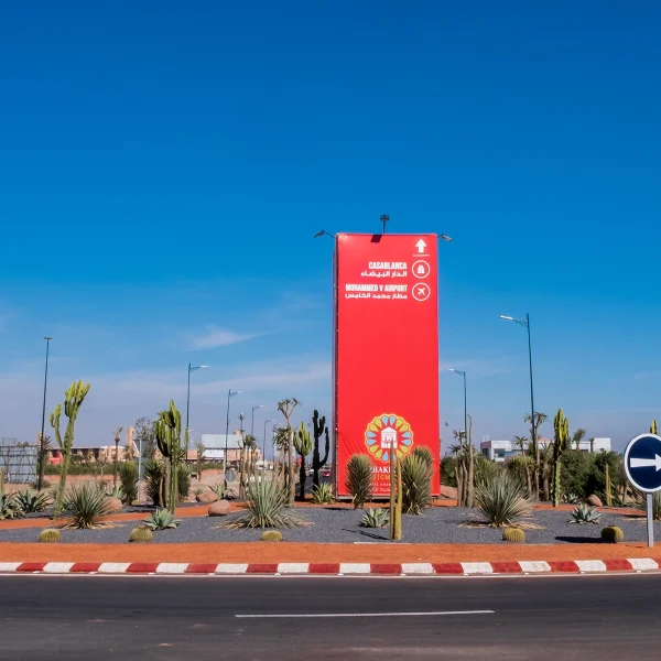 pont cop22 rond point marrakech