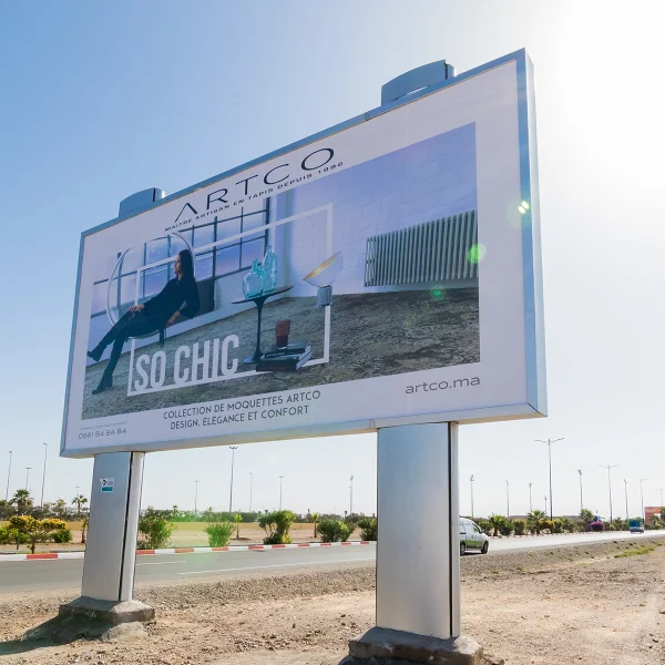 panneau routier marrakech