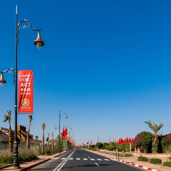 pose kakémonos marrakech